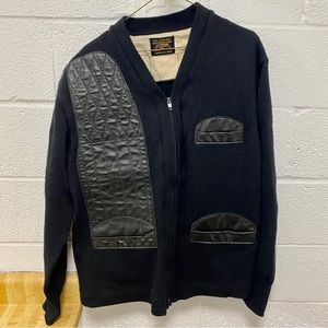 Skookum letterman knit jacket Large